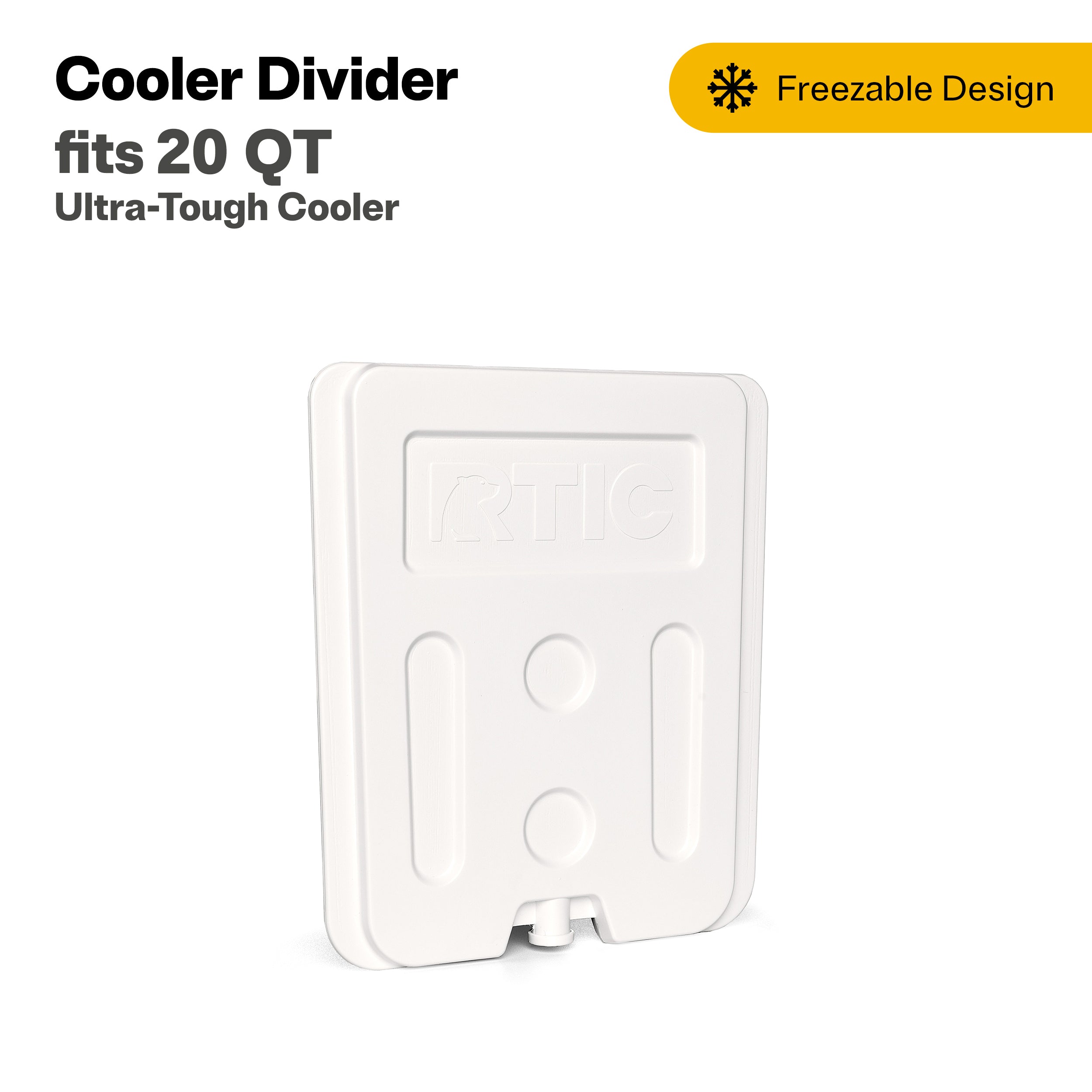 Ultra-Tough Cooler Freezable Divider