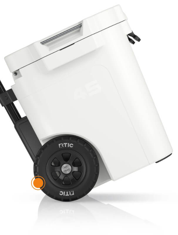 45 QT Ultra-Tough Wheeled Cooler